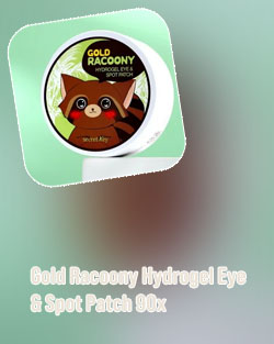 Gold racoony hydrogel eye & spot patch
